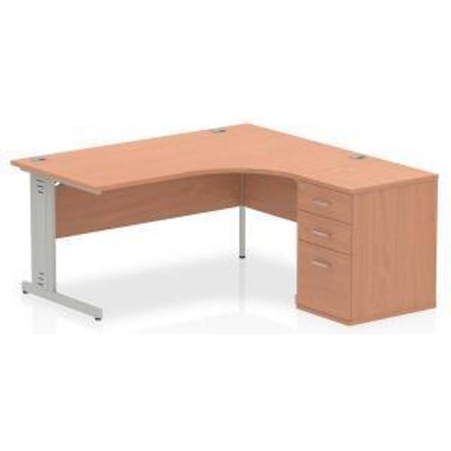 Impulse 1600 Right Hand Wire Managed Workstation 600 Pedesta