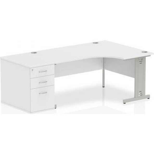 Impulse 1600 Right Hand Wire Managed Workstation 800 Pedesta
