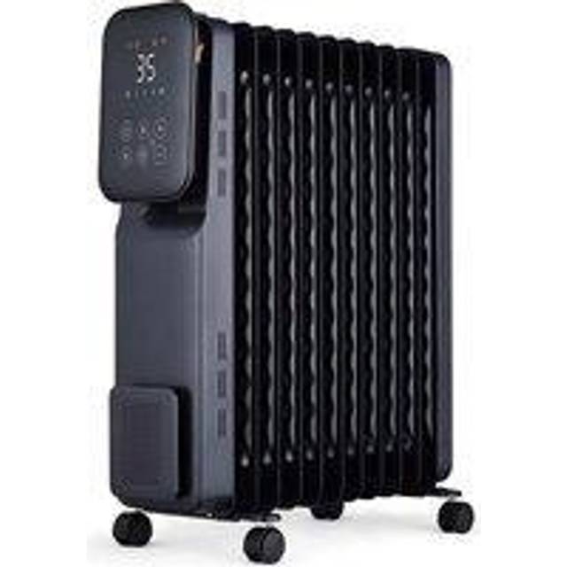 Mylek Black Wi-Fi Oil Filled Heater 2500W - 63 x 46 x 24cm