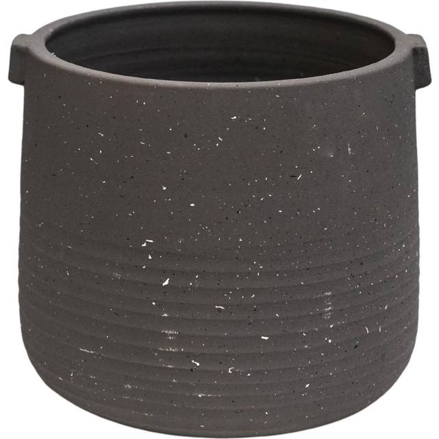 Aurora Terrazzo Handled Plant Pot - Slate