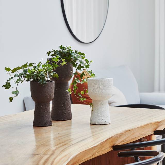 Nico Tall Rustic Plant Pot - Mocha