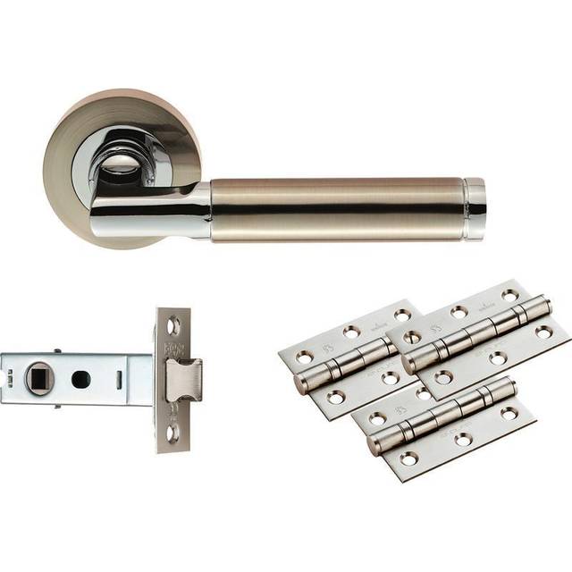 Belas Latch Door Handle - Silver (5cm H X 6.4cm W)
