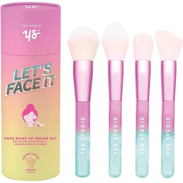 Make Up Brushes Face Set Powder Foundation 4 Pcs Cosmetic Tool Gift