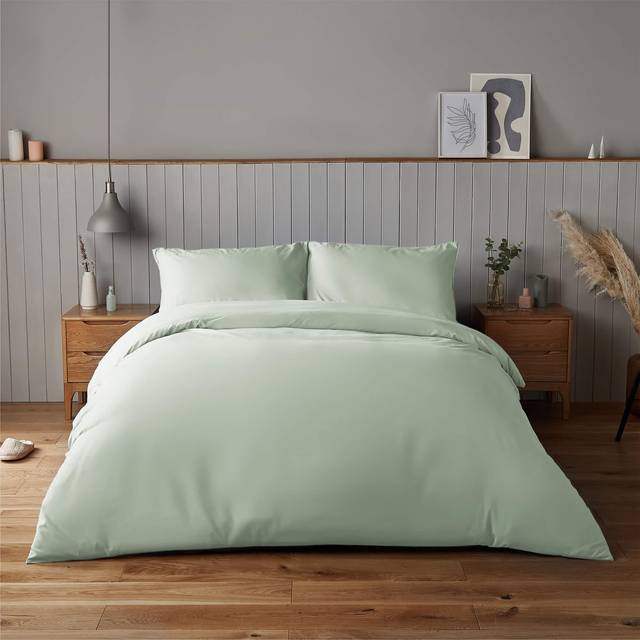 Silentnight Supersoft Duvet Set - Sage (Single - 1 Pillowcase (50 x 75 cm))