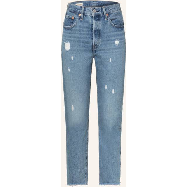 Levi's, Jeans, Dam, W30, Bomull, Cropped Jeans - blue (W30)