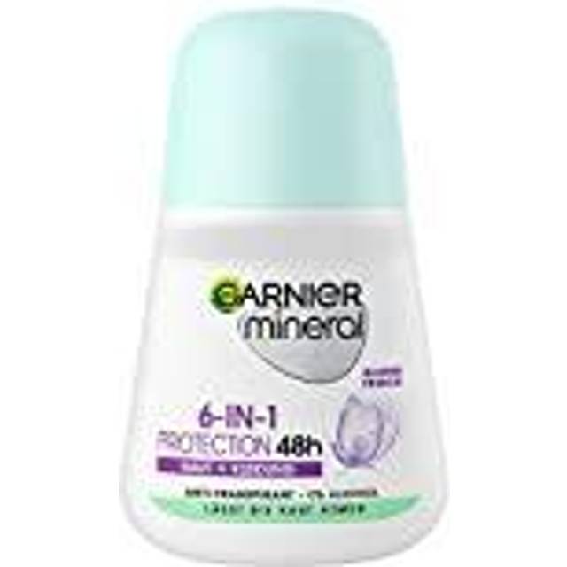Garnier Roll-On deodorant för kvinnor, deodorant med fräsch doft och upp till 48 timmars skydd mot armsvett och kroppslukt, mineralskydd 6-i-1 antiperspirant, 1 x 50 ml