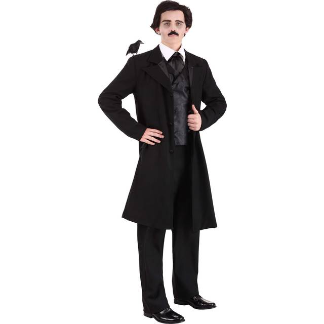 Men's Edgar Allan Poe Costume | Gothic Costumes - Black (L)