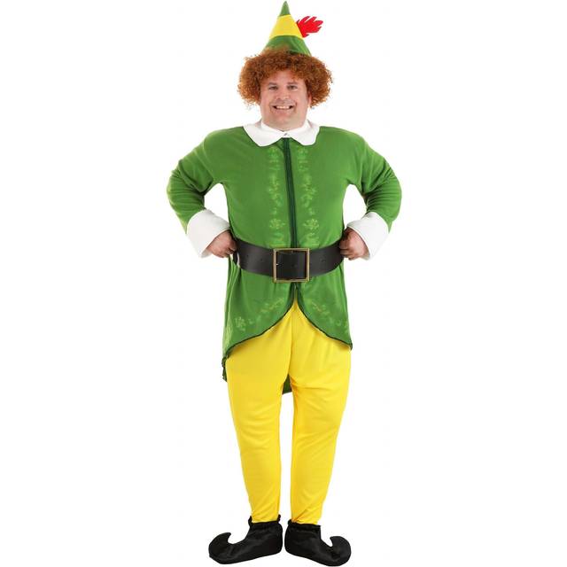 Plus Size Buddy the Elf Costume | Movie Costumes - Yellow&#47;Green (2X)