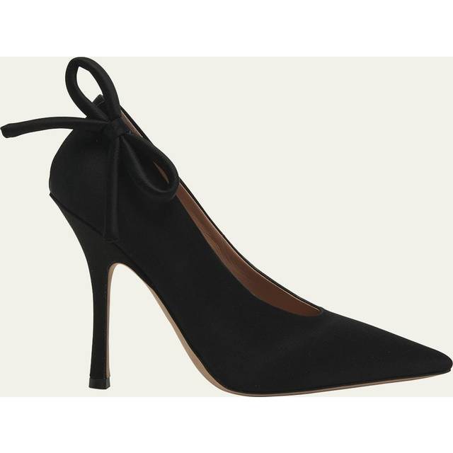 Satin Pumps with Side Bow 11cm size 37,5 (37,5)