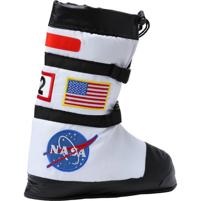 Aeromax Astronaut Boots  Size Large  White  with NASA patches