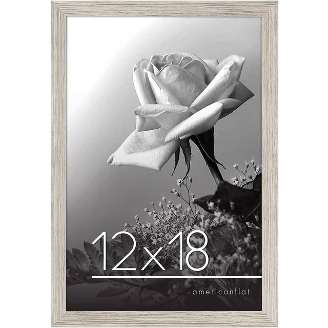 Americanflat 12x18 Poster Frame with Polished Plexiglass - Epic Collection - Gallery Wall Frames with Engineered Wood - Photo Frame for Wall Display -
