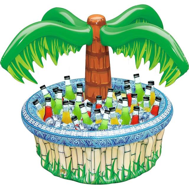 28 Inflatable Palm Tree Cooler, Beach Theme Party DÃ©cor, Party Supplies for Pool Party, Luau Party and Hawaiian Party