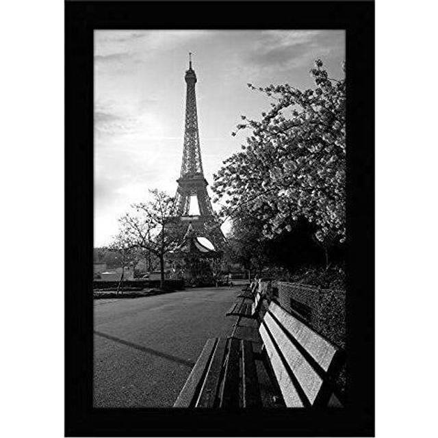 Americanflat 8x12 Picture Frame in Black with Shatter Resistant Glass - Horizontal and Vertical Formats for Wall and Tabletop