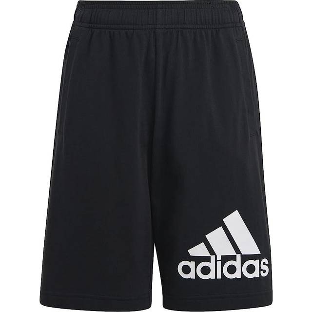 Essentials Big Logo Cotton Shorts - Black / White