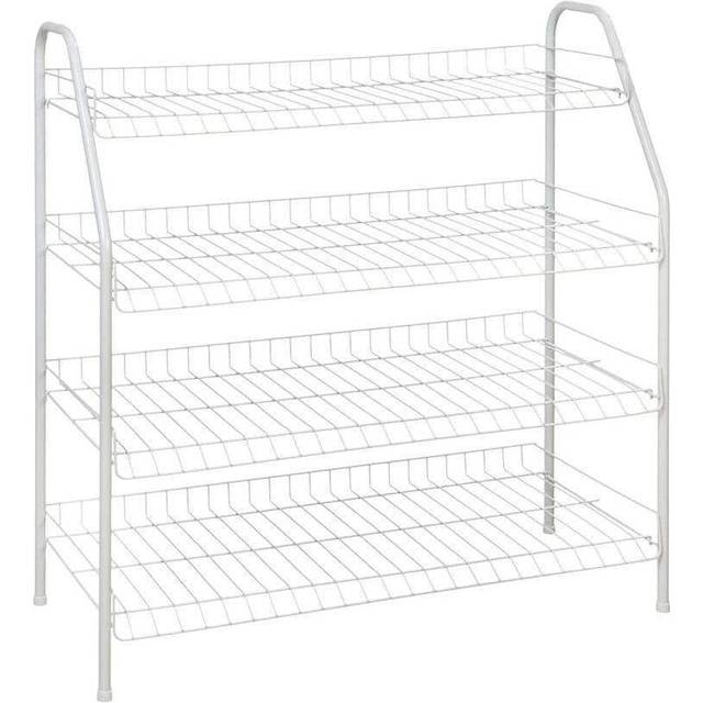 ClosetMaid 8131 4-Tier Freestanding Shoe Rack  White