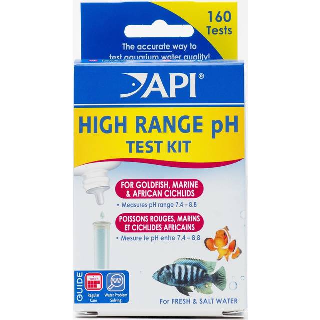 API HIGH RANGE PH TEST KIT 160-Test Freshwater and Saltwater Aquarium Water Test Kit
