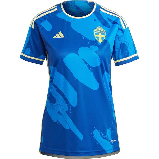 '23-'24 Sweden Away Shirt (Ladies) Men's Blue Polyester Made By: Adidas