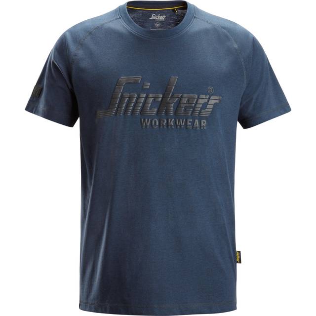 Snickers Logo T-Shirt - Dark Navy Melange - L
