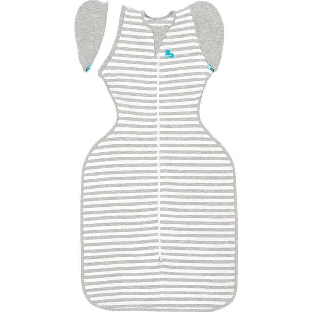 Love To Dream Stage 2 Swaddle Up™ Transition Bag Cotton Original (Size: Large, Colour: Grey Stripe)