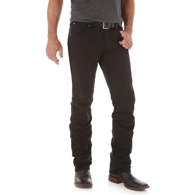 Wrangler Men's Retro Slim Fit Straight Leg Jean  Black  33W x 34L