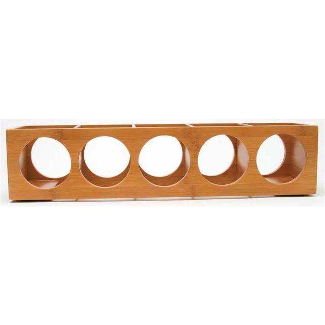 Lipper International Bamboo Stacking Wine Rack, 5 Bottle