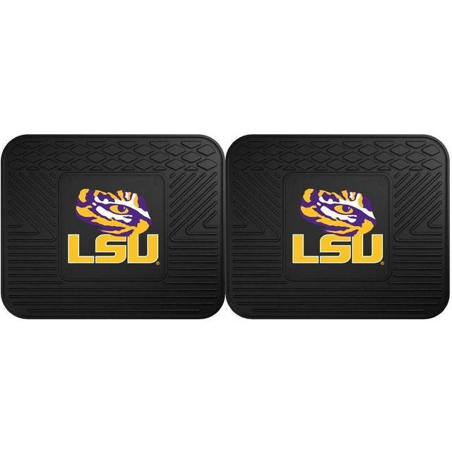 FANMATS - 12261 Louisiana State University Back Seat car Mats - 2 Piece Set 14x17
