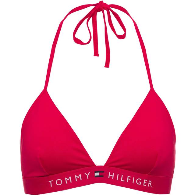 Tommy Hilfiger Triangle Fixed Foam Bikinitoppe Str XS - Nylon hos Magasin
