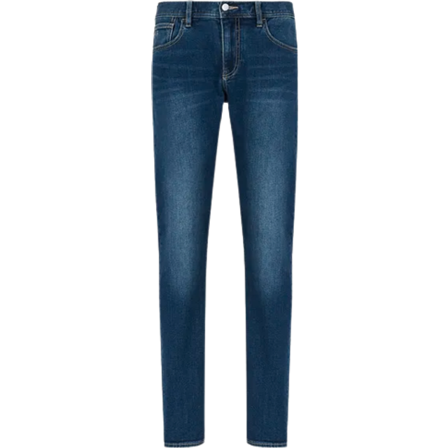 Armani Exchange jeans för män, Indigo denim, 32W x 32L