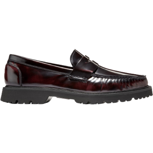 Cole Haan Men's American Classics Penny Loafers  Deep Burgundy/Black