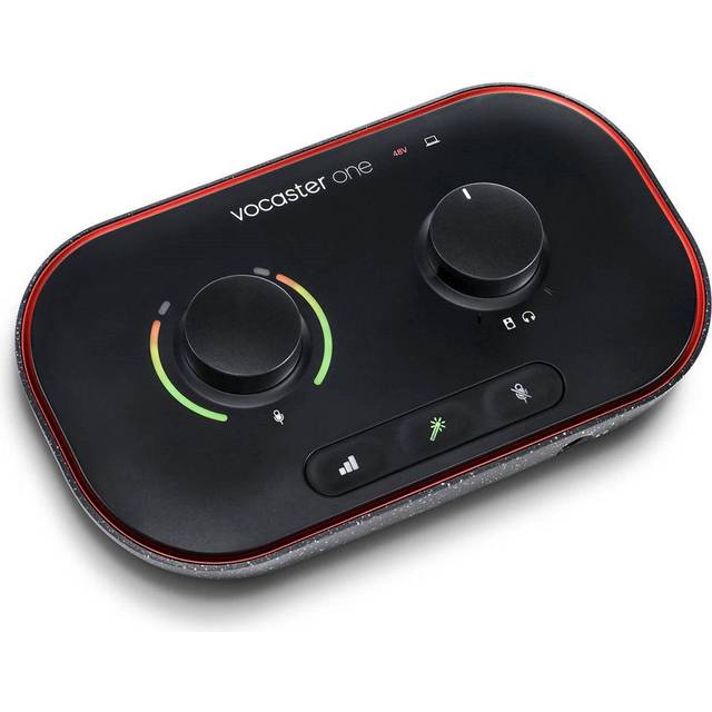 Focusrite Vocaster One Podcast Interface in Black
