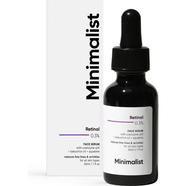 Minimalist 0.3% Retinol Anti-Aging Night Serum for Wrinkles