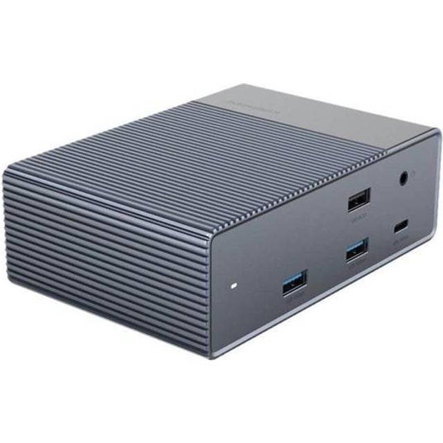 HyperDrive GEN2 - Dockningsstation - Thunderbolt 3 - DP, Thunderbolt - 1GbE - 180 Watt - Europa
