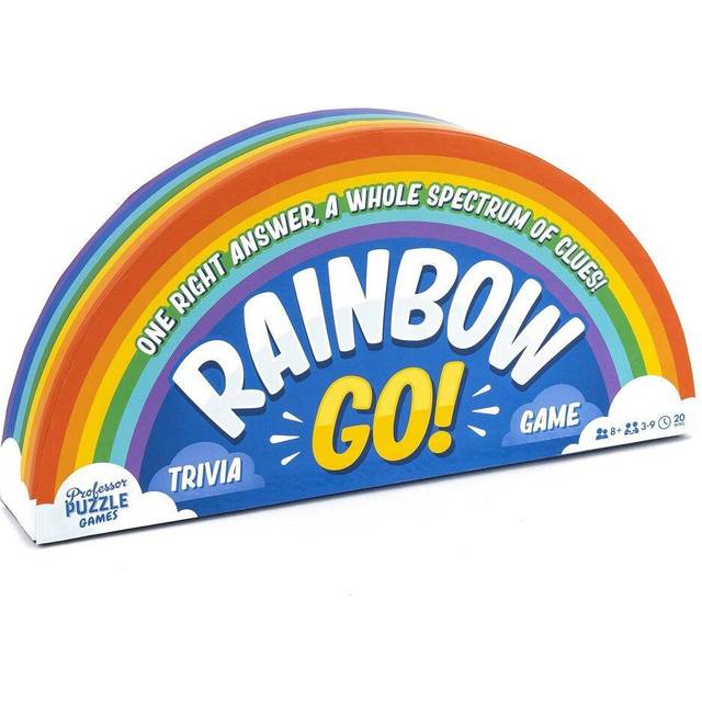 Professor Puzzle Rainbow go games Fast paced Trivia game for The Whole Family One Right Answer, Whole Spectrum of clues