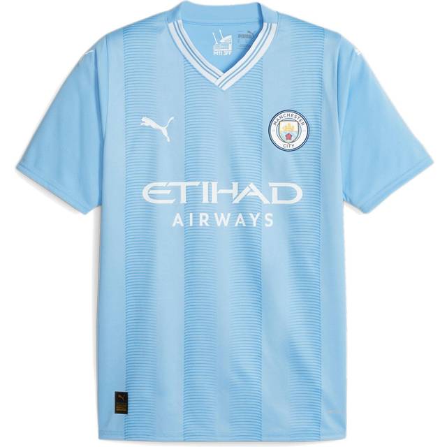 '23-'24 Man City Home Shirt Men's Blue Polyester Manchester City Made By: Puma