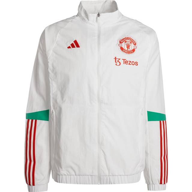 '23-'24 Man Utd Presentation Jacket (White) Men's L Polyester Manchester United Made By: Adidas