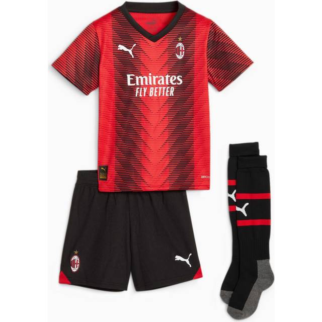 '23-'24 AC Milan Home Mini Kit Toddler's Red 1-2 Toddler Polyester Made By: Puma