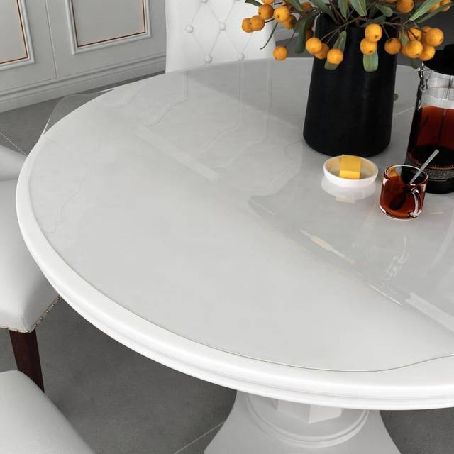vidaXL Table Protector Transparent Ã60cm PVC Accessory Protection Film Sticker