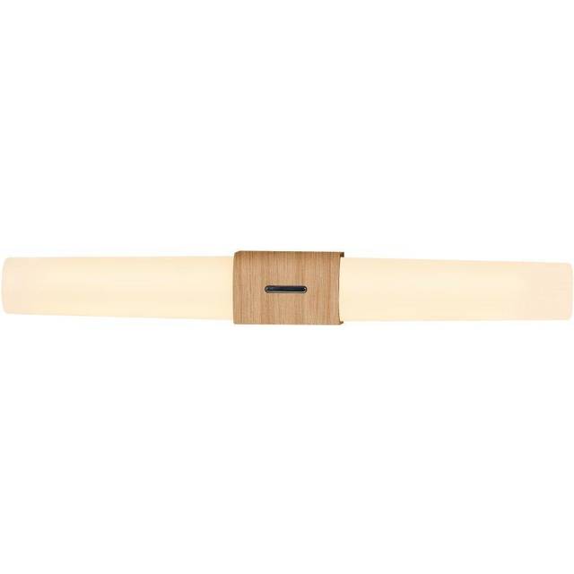 'Helva Double Basic' Bathroom Wall Light Plastic Indoor - Brown - One Size