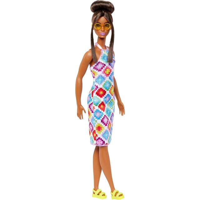 Barbie Fashionistas - Brunette with Crochet Halter Dress