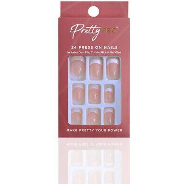 Pretty Pro Reusable Press On False Nails - Back To Sq1 (24pcs)
