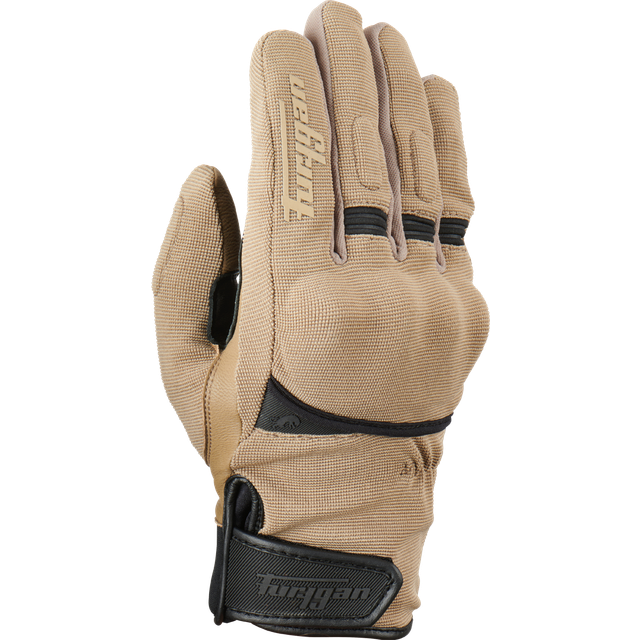 Furygan Jet All Saison D3O Motorcycle Gloves, black-beige, Size M for Men