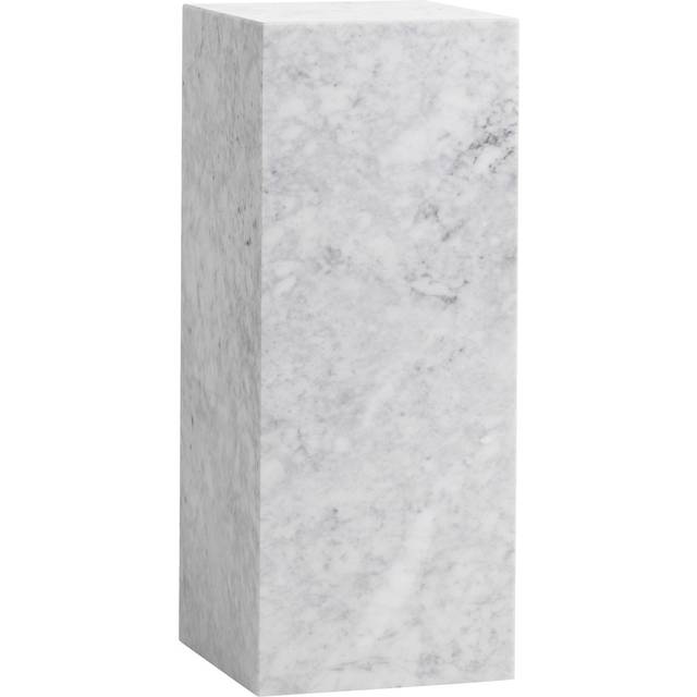 Audo Copenhagen Plinth Pedestal H: 75 cm - White Marble Carrara