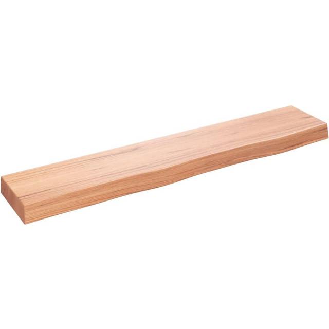 vidaXL Bordsskiva ljusbrun 100x20x6 cm behandlad massiv ek