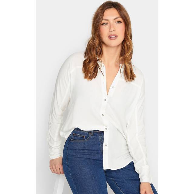 Lts Tall White Long Sleeve Shirt 18 Lts | Tall Women's Shirts & Blouses