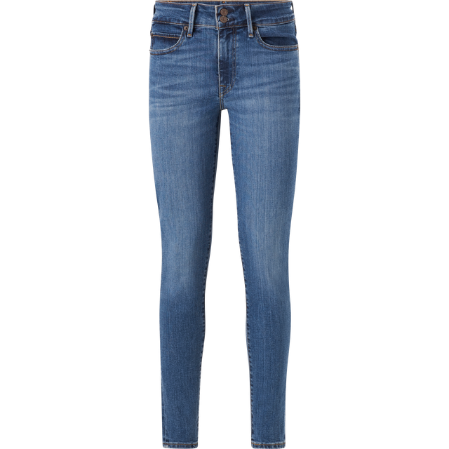 Levi's Damen 711 Double Button Jeans, Blue Wave Mid, 34W / 32L