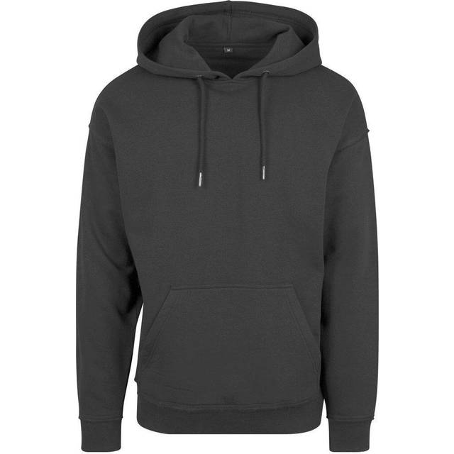 (L, Black) Build Your Brand Mens Oversize Hoodie