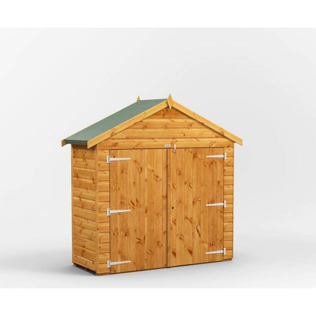 Power Apex 2' x 6' Bike Shed, Brown