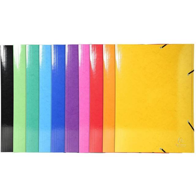 - Ref. 59829E - 1 Iderama folder with elastic bands - pocket with 3 Maxi Capacity flaps - in laminated glossy card 600 g/m2 - dimensions 32 x 44 cm