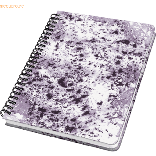 Sigel JN606 spiralblock anteckningsblock Jolie, ca A5, pricklinje, 120 sidor, violett/vit