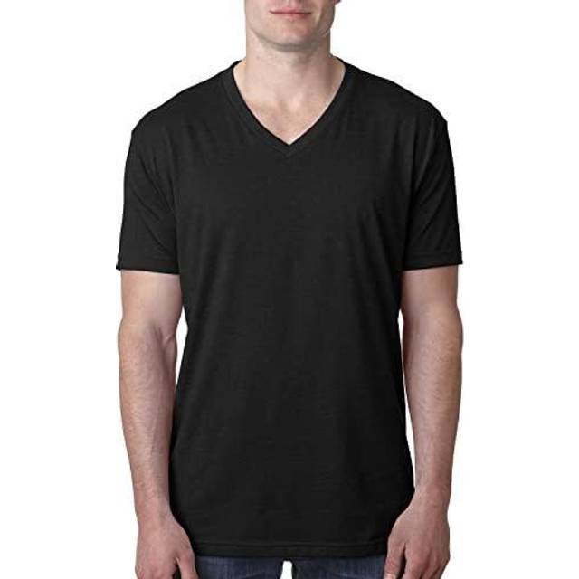Next Level CVC Short Sleeve V - Black  L